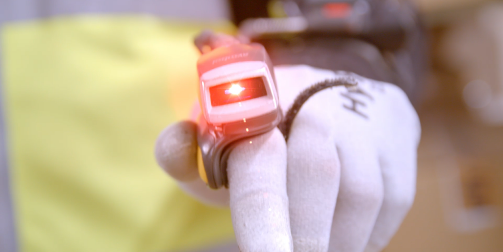 To show a wearable barcode reader